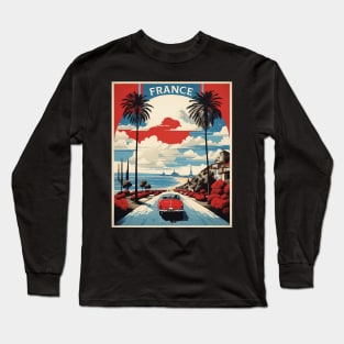 France Vintage Poster Tourism Long Sleeve T-Shirt